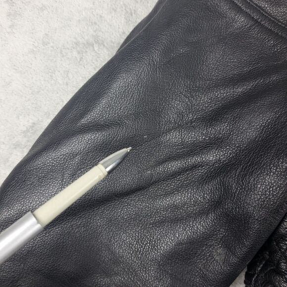 Harley Davidson Padded Motorcycle Vintage Jacket Black Size M - Picture 6 of 16